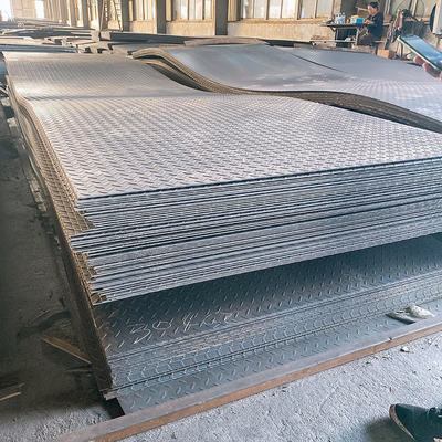 3mm Thickness Galvanized Checkered Plate Steel A36 Ss400 S235jr St37